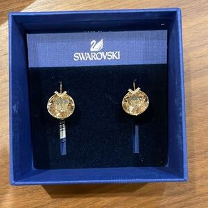 Gold Swarovski Earrings